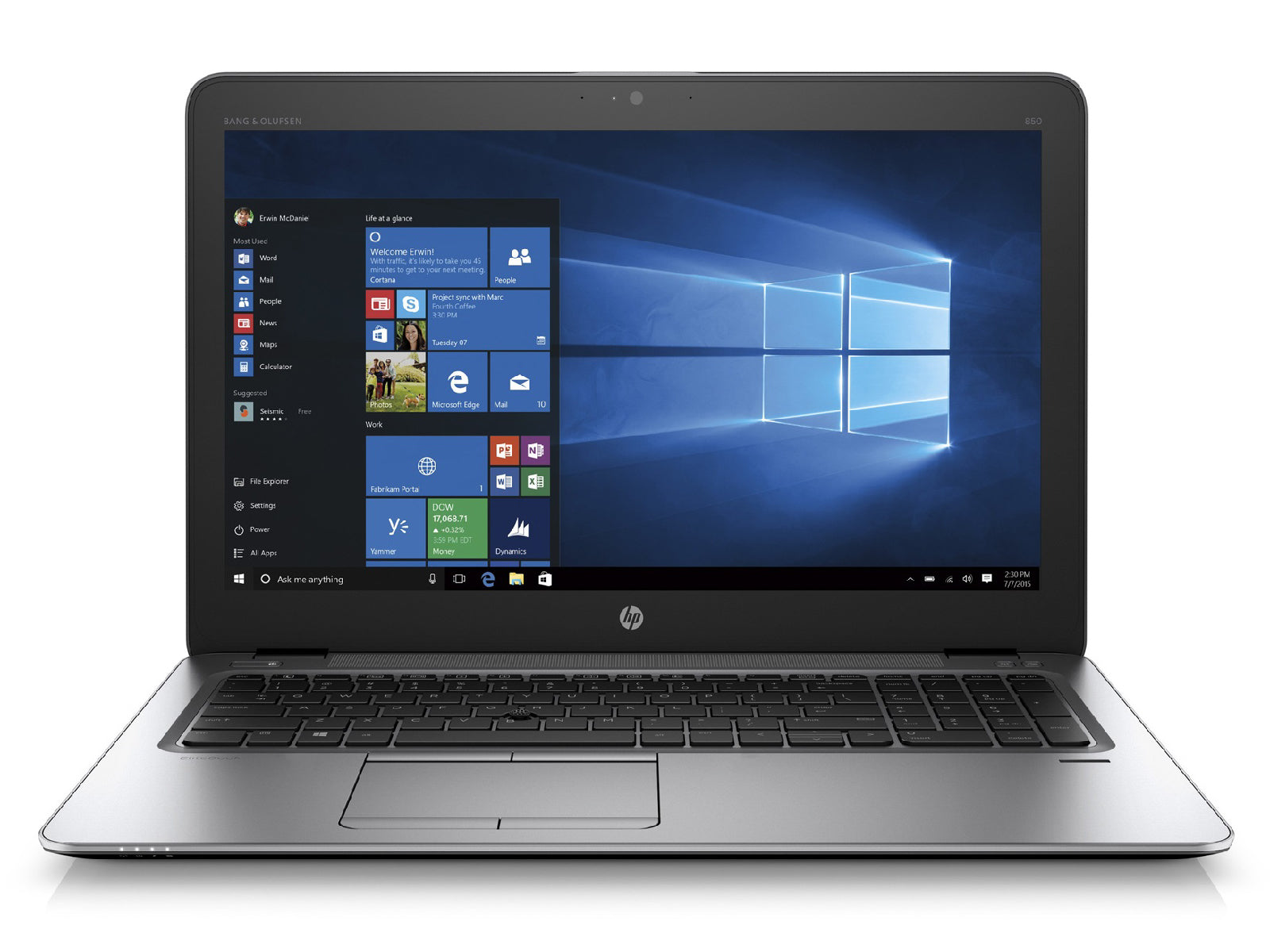 HP Elitebook 850 G3 Notebook PC | Intel® Core™ i7 6th Gen | 8GB RAM | 256GB SSD | 15.6